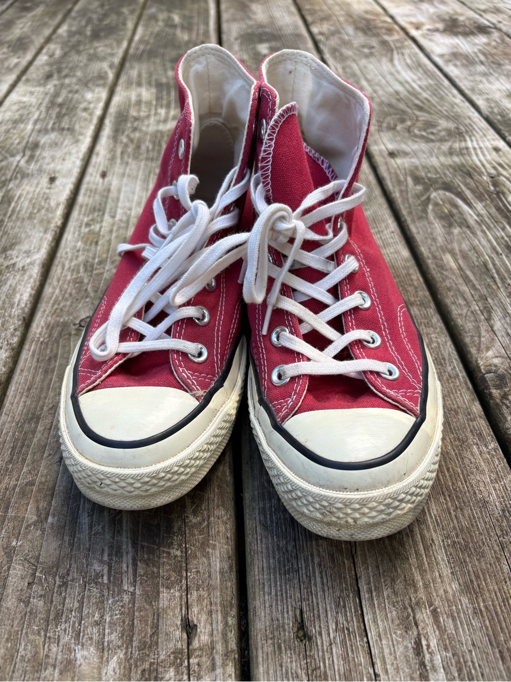 Converse High-Top Canvas Sneakers old school in Red